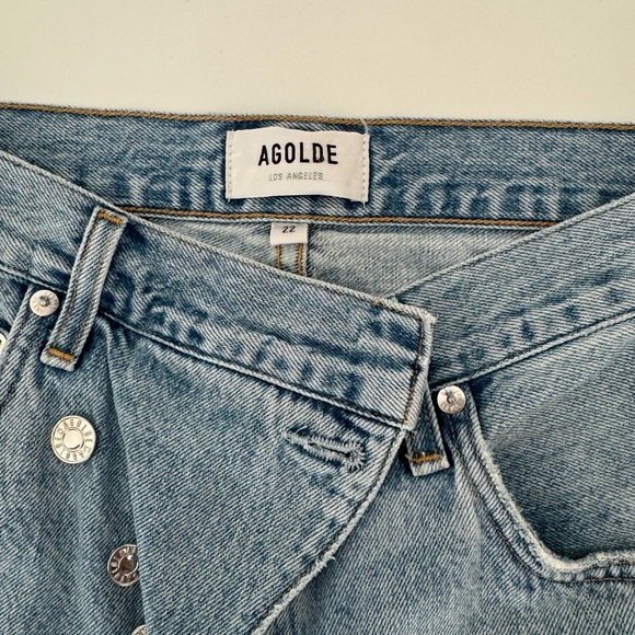 AGOLDE crossover light wash jeans size: 22 - Picture 8 of 8